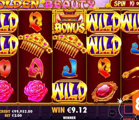 Golden Beauty slot – Tham gia game slot với 75 dòng trả thưởng